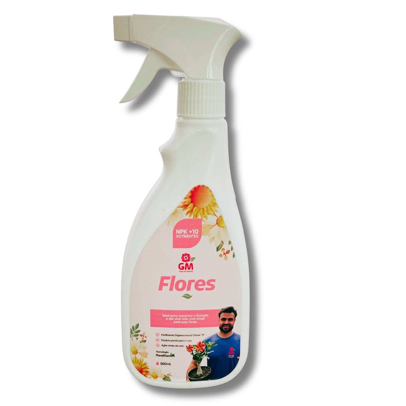 Adubo Foliar - GM Flores 500 ML - Gm Rosa Do Deserto