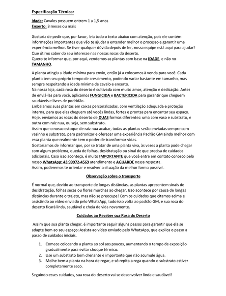 Rosa do Deserto - CEU ESTRELADO VARIEGATA - Gm Rosa Do Deserto